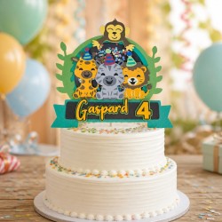CAKE TOPPER JUNGLE BABY